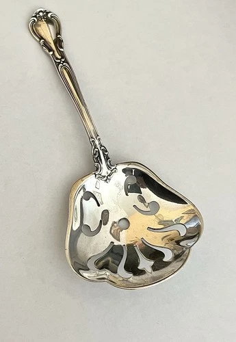 Gorham Sterling Silver Chantilly Bon Bon Server Candy Nut Spoon 4.5”, 22.3 Grams