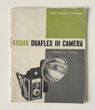 Kodak Duaflex III Camera Kodar Lens Instruction Manual