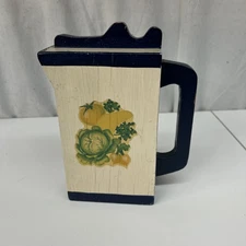 Antique Vintage Primitive Folk Art Wood Laundry Soap Powder Dispenser Pitcher