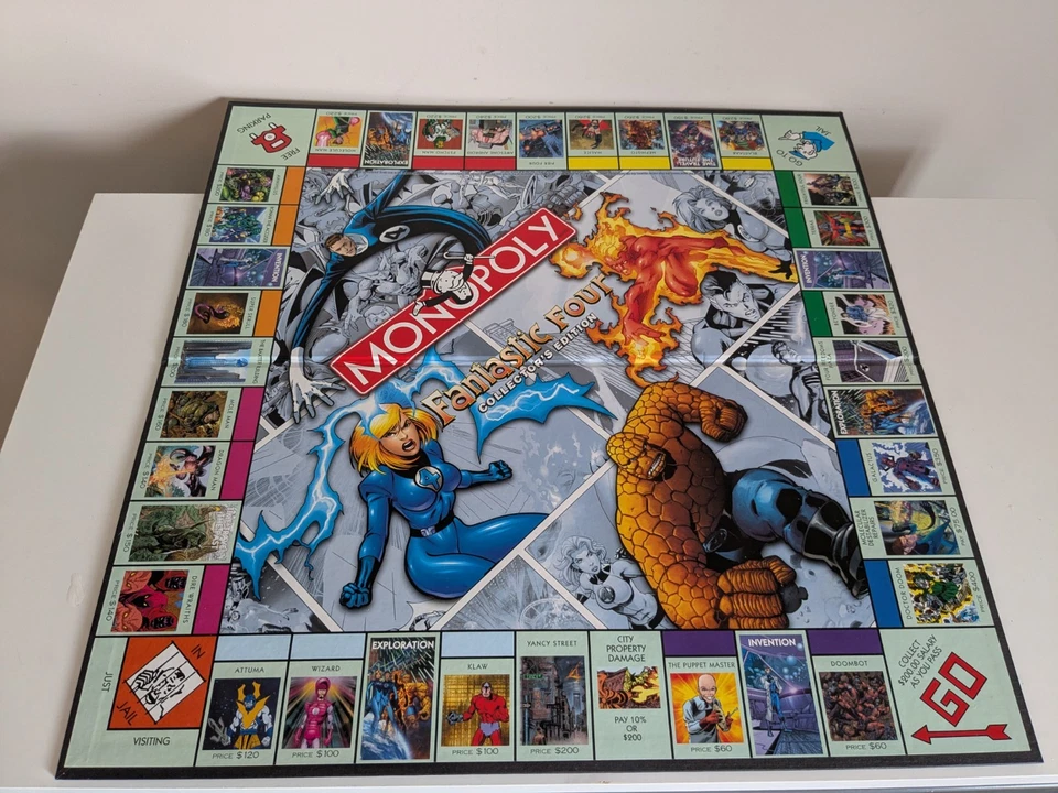Monopoly FANTASTIC FOUR Collector's Edition Board Game - US Variant - Complete - Image 3 of 4