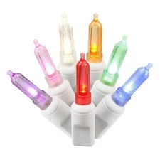 Vickerman 25' Color Box Italian LED Christmas Light Set in Multi-Color