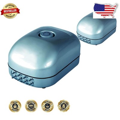 Active Aqua Air Pump, 8 Outlets, 12W, 25L/Min, Adjustable Pressure
