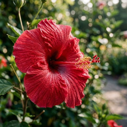 100 Deep Red Giant Hibiscus Seeds - Beautiful Garden Plants - Easy to Grow - Picture 1 of 6