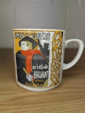 Monopoli  TASSE BECHER Porzellan Ambassadeurs Aristide Bruant Toulouse Lautrec