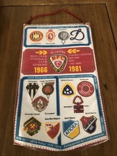 bfc dynamo wimpel/Pennant/Fanion Uefa Cup Gegner 1966 - 1981