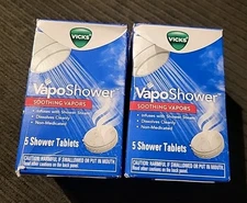 (2) Vicks VapoShower (5 Tabs Each)