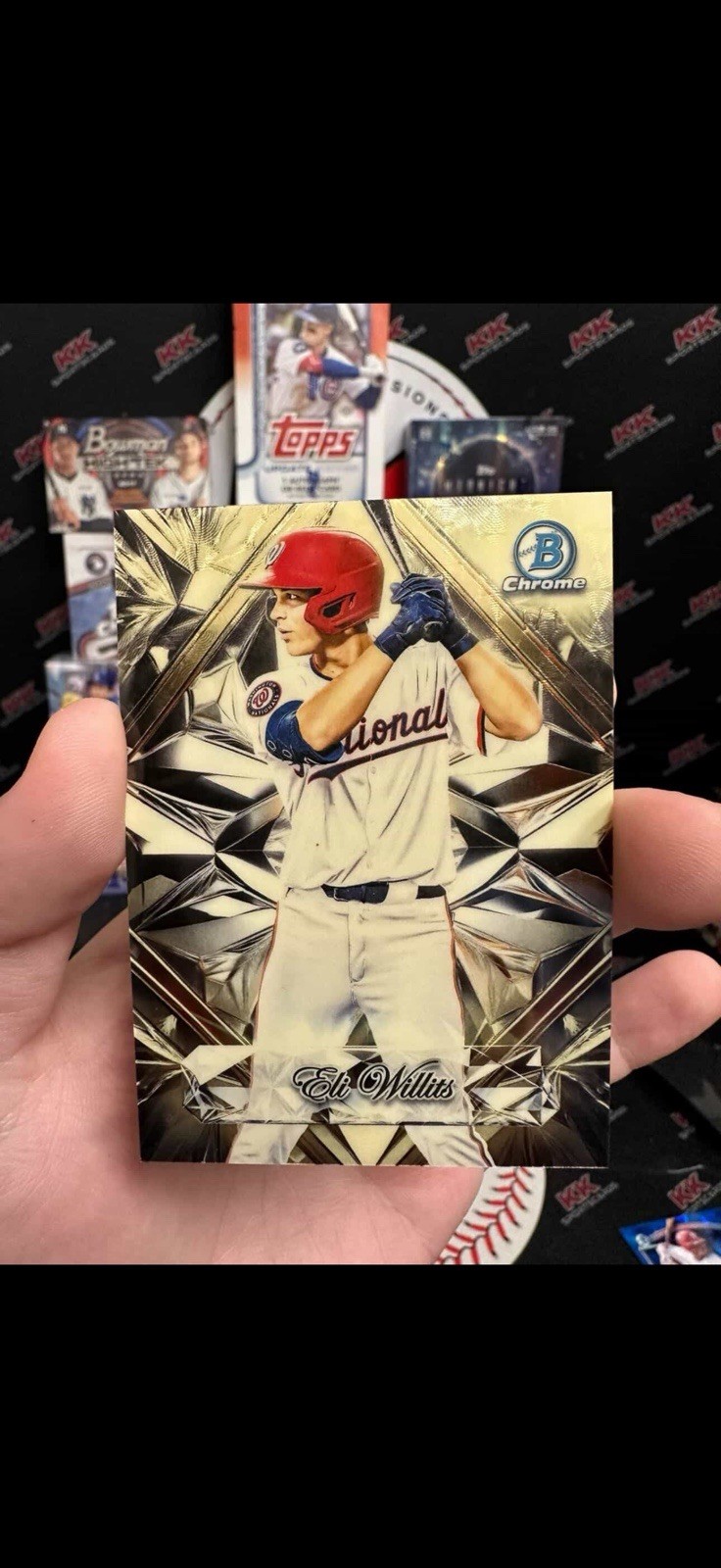 2025 Bowman Chrome Draft Eli Willits Sapphire Selections Superfractor 1/1