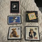 USPS 5 Vintage Collectible  Stamp  Magnets — photo 1