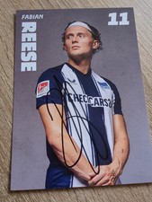 Fabian Reese. Orginales Autogramm. Bundesliga.  2025/26. Hertha BSC. DFB. Berlin