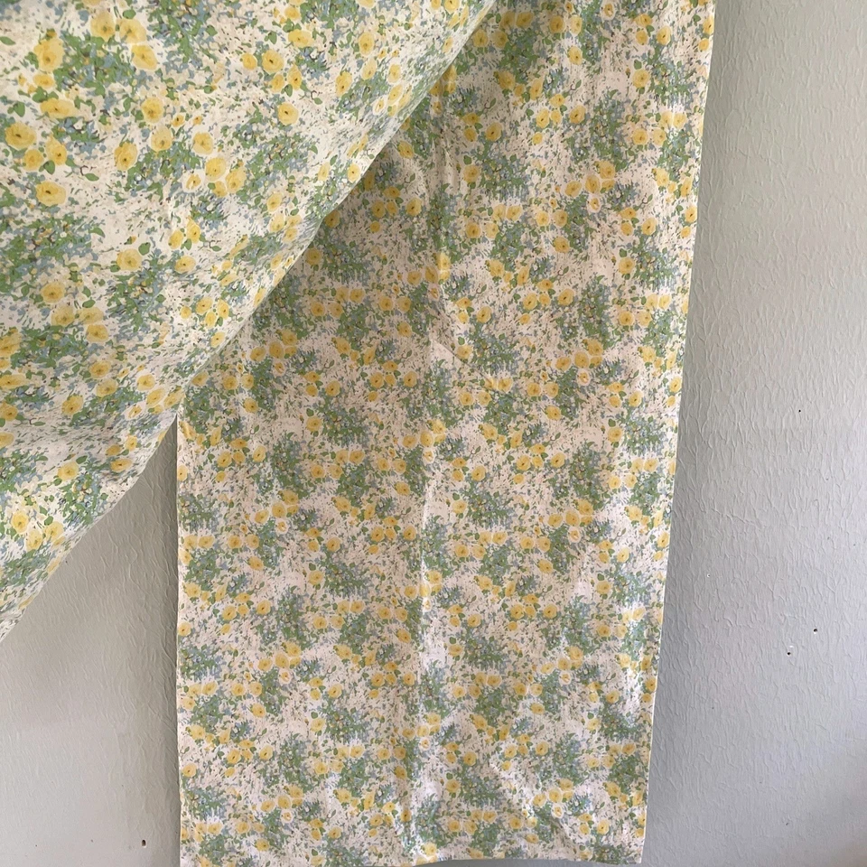 LAUREN Ralph Lauren Amarillo Verde Floral 2 King Fundas de Almohada Retro Vintage Algodón Foto 2 de 4