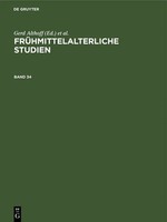Hagen Keller (U. A.) | FrüHmittelalterliche Studien. Band 34 | Buch | Deutsch
