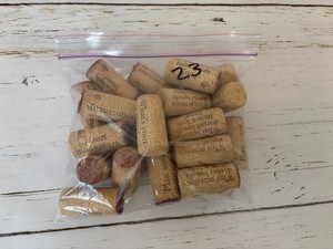 Lot of 23 Irony Brand w/Clever Sayings Wine Corks - Great for DIY Craft Supplies