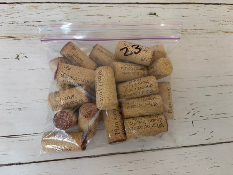 Lot of 23 Irony Brand w/Clever Sayings Wine Corks - Great for DIY Craft Supplies