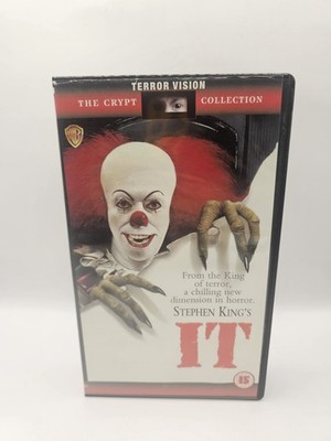 Stephen King's IT VHS - PAL UK Horror Video Terror Vision Crypt Collection
