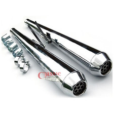 Silenziatori stile Dunstall possono essere adatti Honda CB250 CB400 CB550 CB750/Cafe Racer
