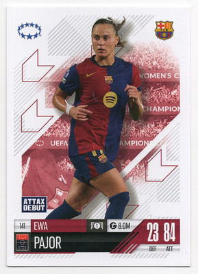 #141 Ewa Pajor Topps UEFA Champions League 2024/25 Match Attax Extra Card