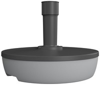 Eda SonnenschirmstäNder Kunststoff Rund 495 Mm 2-Farbig Betongrau / Dunkelgrau