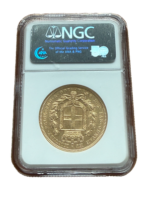 Italy Sardinia 1834 P Gold 100 Lire NGC AU55 Carlo Alberto | eBay