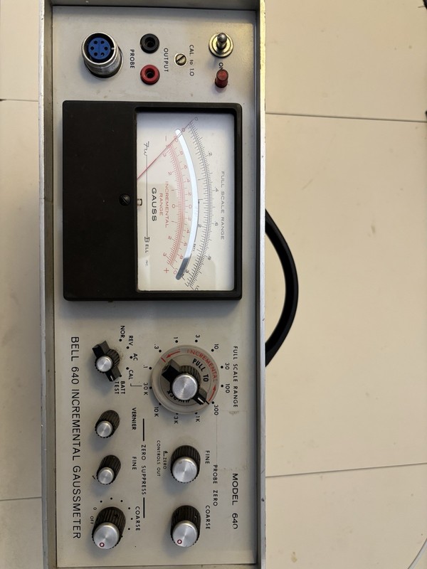 F.W. Bell Incremental Gaussmeter For Magnetic Field Measurements Model 640