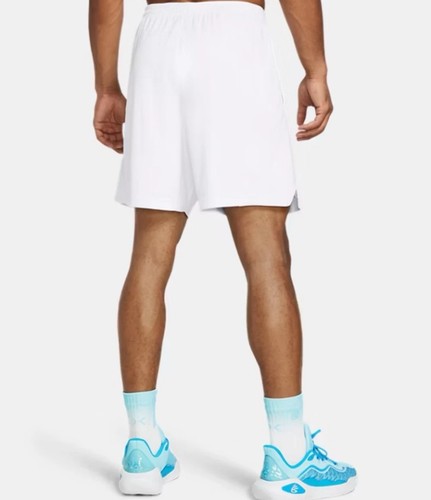 ✅ $50 Under Armour Steph Curry 7" Splash White Diamond Basketball Shorts Men 2XL - Picture 5 of 11