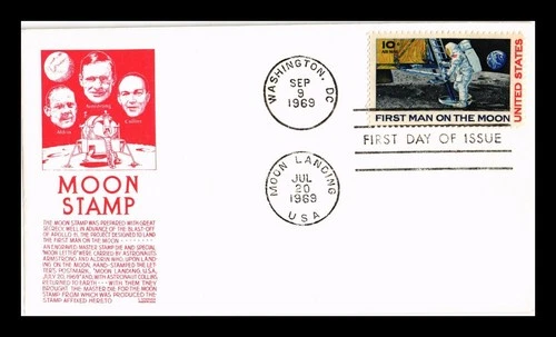 DR JIM STAMPS US COVER FIRST MAN ON MOON SPACE AIR MAIL FDC SCOTT C76 ANDERSON