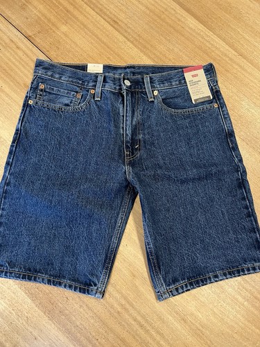 Levis 405 Mens Denim Shorts Size 34 Blue Standard Fit Medium Wash