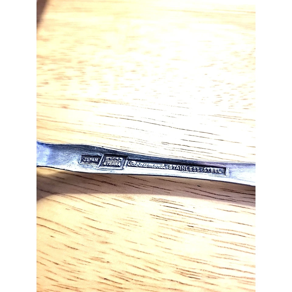 (4) EKCO Eterna BEAUMONT Stainless Place Oval Soup Spoons ~ Japan - Image 3 of 3