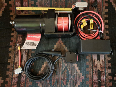 READ Warrior 3,000 Lbs. Capacity 12-Volt ATV/Snow Plow Winch New MISSING PARTS