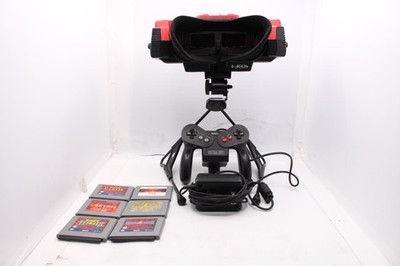 Nintendo Virtual Boy Console Bundle 6 Games Controller Stand Case Tested Works