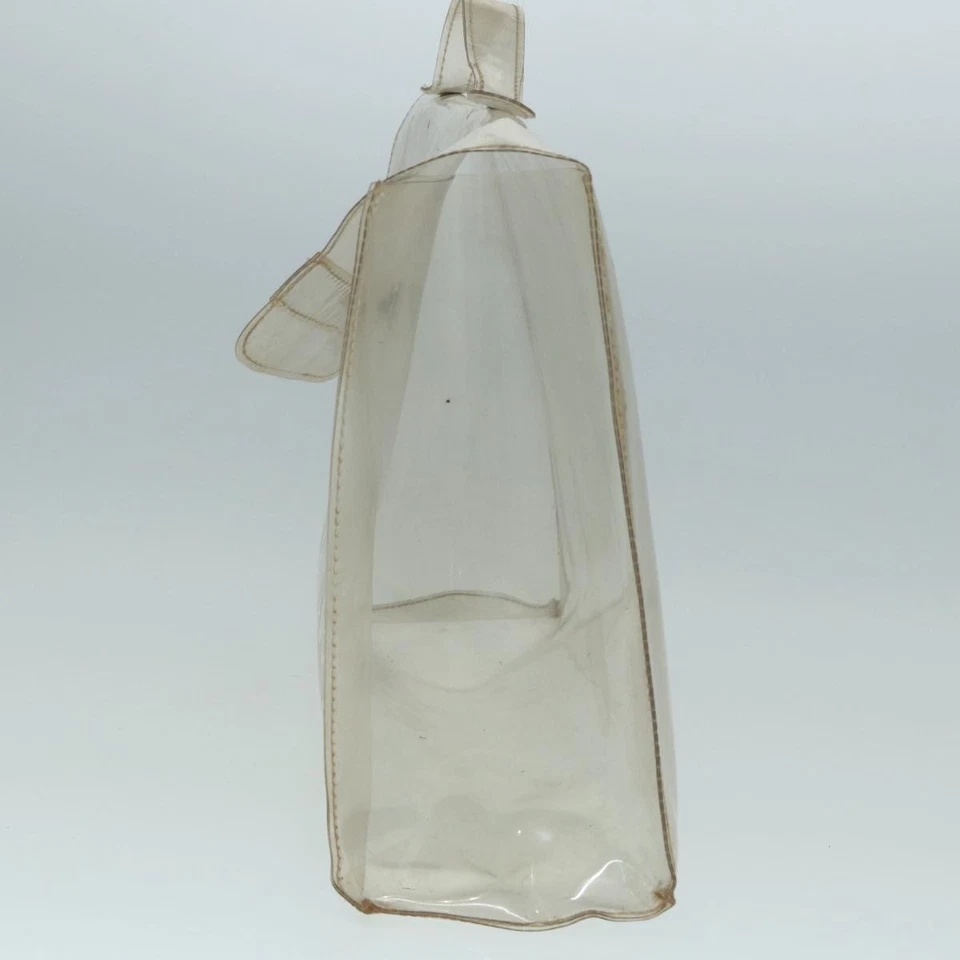 Auténtico bolso de mano HERMES vinilo Kelly vinilo transparente bs17368 Foto 3 de 4