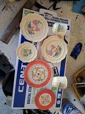 Lotvof 7 Vintage Chilton Kids Dishes And Cups Mattel 1983