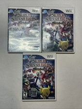 Super Smash Bros. Brawl Nintendo Wii Lot Of 3 Original Game Cases  Manuals Only