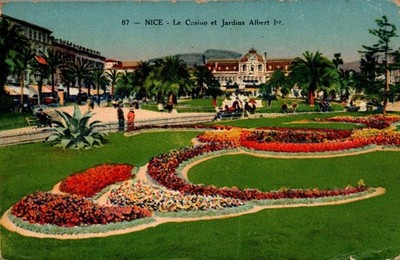 CPA - NICE - Le Casino et Jardins Albert 1er