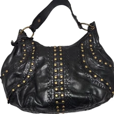 Isabella Fiore Handbag leather Color Black Shoulder Bag 