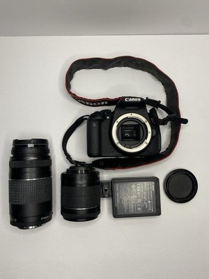 Canon EOS Rebel T6i Digital SLR w/ EF-S 18-55mm Lens/ Zoom EF 75-300mm