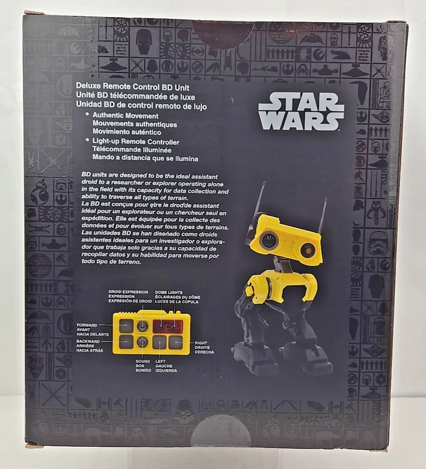 DISNEY STAR WARS GALAXY'S EDGE DELUXE REMOTE CONTROL BD UNIT YELLOW VARIANT NIB! - Image 3 of 4