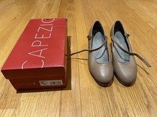 Capezio Tap Shoes 6.5M Caramel Tan 561 Jr. Footlight Women's Tele Tone Leather