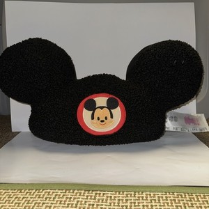 Disney Parks Jerrod Maruyama Mickey Mouse Plush Pillow Ears Kawaii Cute