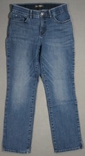 WH09432 LEE FLEX MOTION REGULAR FIT MID RISE STRAIGHT LEG WOMENS JEANS sz6 SHORT