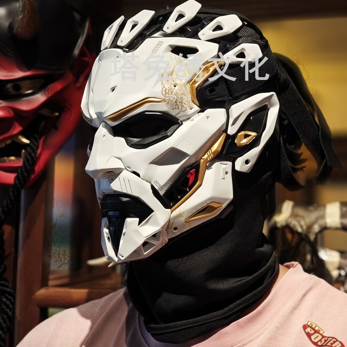 Cyberpunk Wizard Mask Cosplay Resin Customizable Wearable Helmet