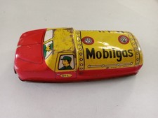 Vintage Tin Litho Toy Car Friction Mobilgas Japan Body Only