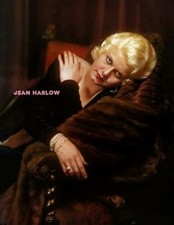 JEAN HARLOW  #160 BEAUTIFUL COLORIZED PHOTO 11 X 8.5 SHIPS FREE