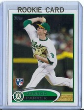 Jarrod Parker, 2012 Topps Baseball  Rookie Card #418 (A). rookie card picture