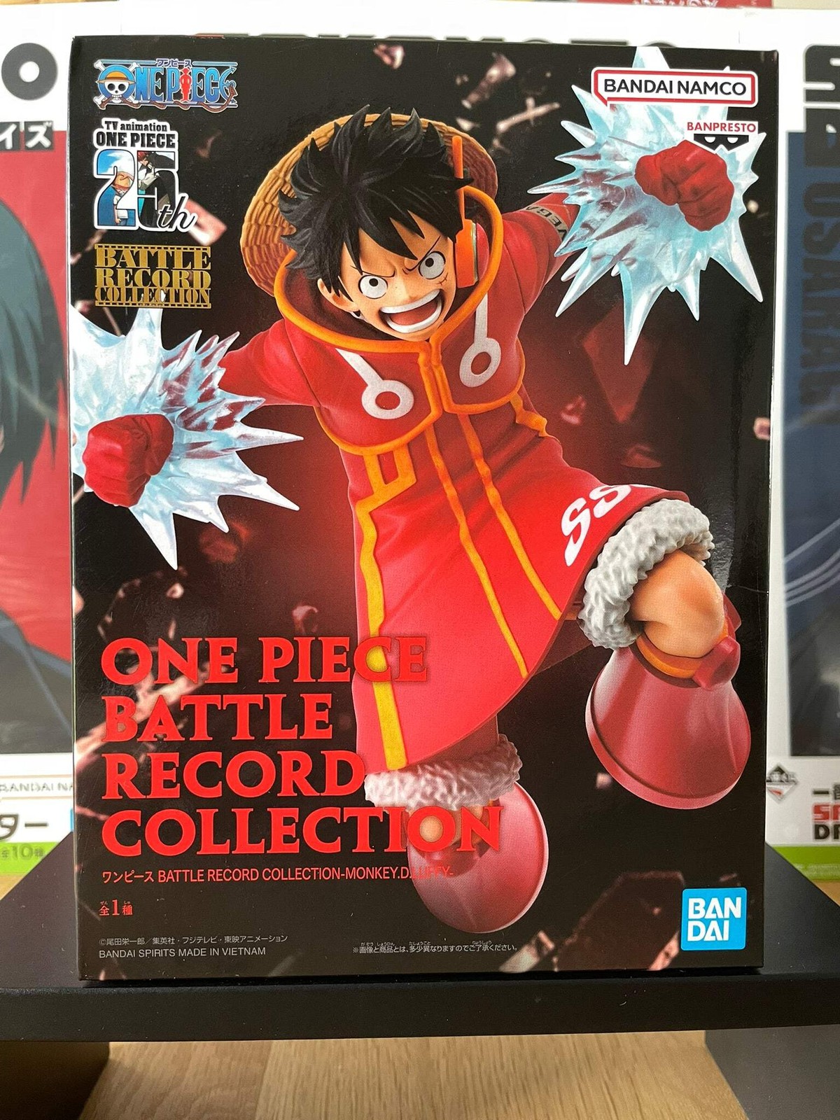 Figurine Luffy Banpresto 14 cm d'une finition premium avec détails sculptés Battle Record