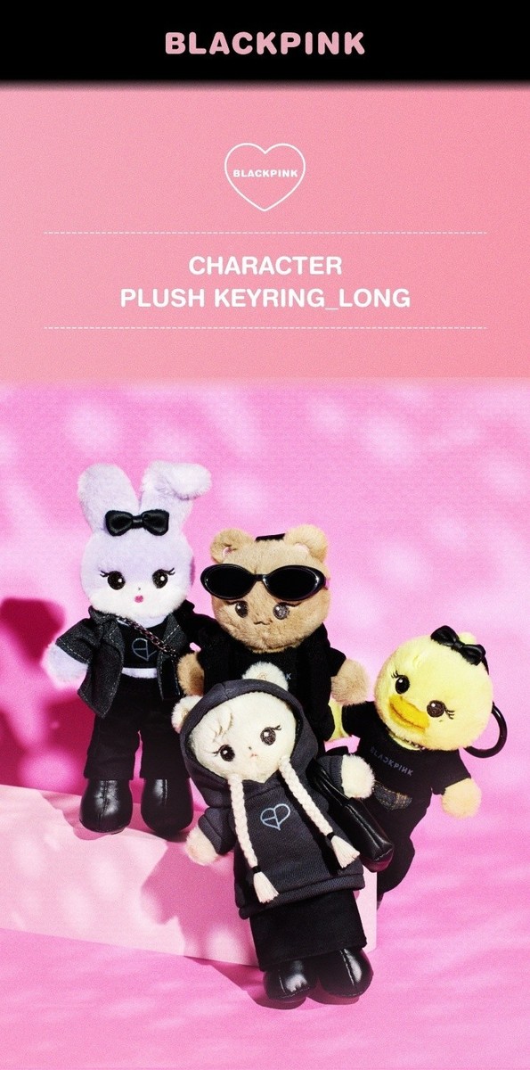 BLACKPINK BPCOLLECTION OFFICIAL MERCH - CHARACTER PLUSH KEYRING