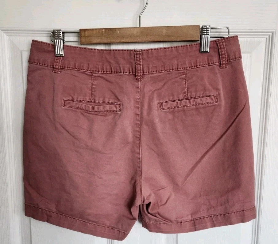 Pantalones Cortos Sonoma Goods For Life TALLA 8 Coral Rosa Chino Para Mujer Informales Caqui Foto 4 de 4