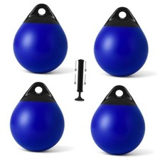 Boat Buoy Balls 10 Inch 12 Inch 15 Inch, Inflatable Mooring Blue 12inch-4pack