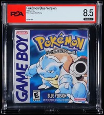 Pokemon Blue Version Nintendo Game Boy Rattata Screenshot New PSA 8.5 A+