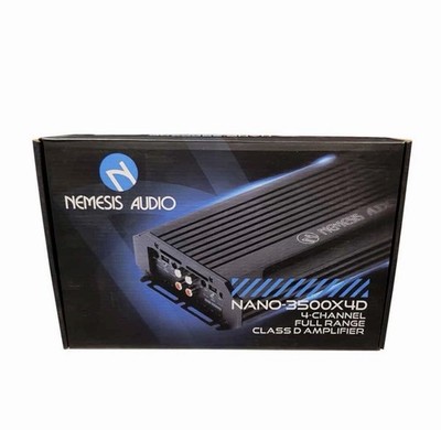 Nemesis Audio NANO-3500X4D 4-Channel 3500W Max Class-D Full-Range Car Amplifier