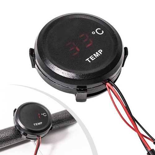 RedBlue Waterproof LCD Thermometer for Motorcycle Temperature Monitoring - Picture 8 of 9